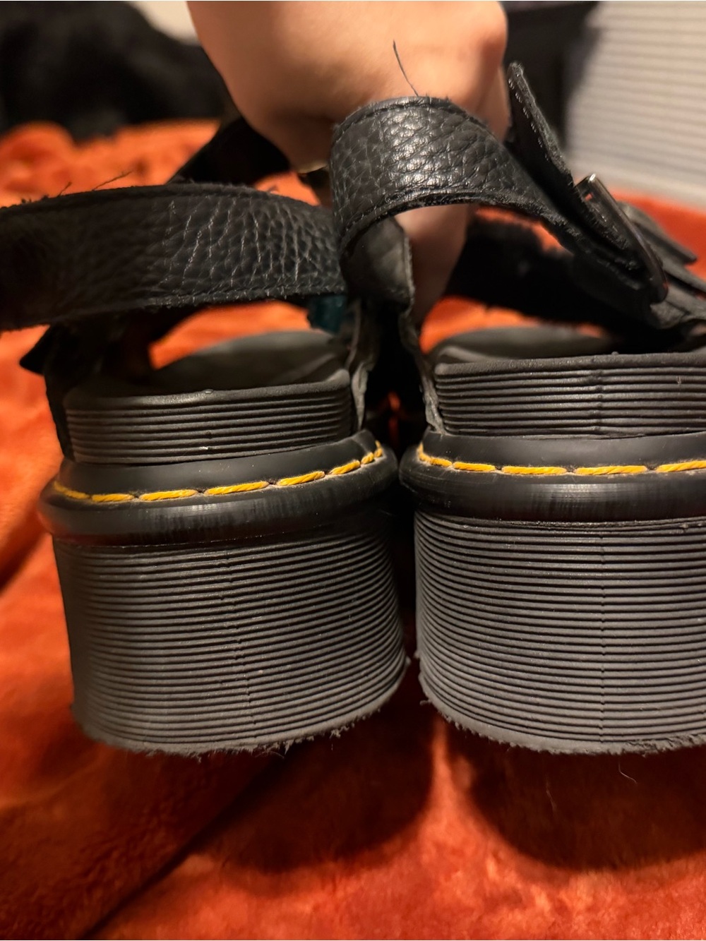 Doc Martens Voss Fluffy Faux Sandals - Picture 4 of 6